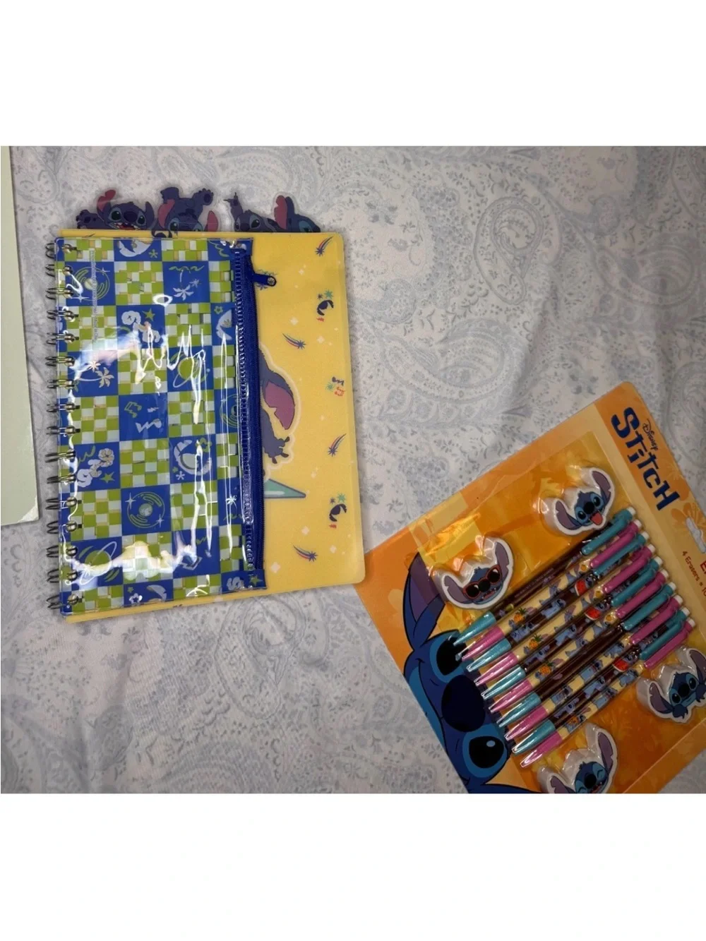 Disney Stitch Journal, Pencils & Crosswords Book Set
